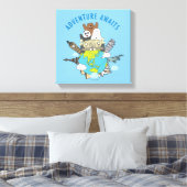 Wij zijn Beren - avontuurlijk wachten Canvas Afdruk (Insitu (Slaapkamer))