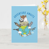 Wij zijn Beren - avontuurlijk wachten Kaart (Gele Bloem)