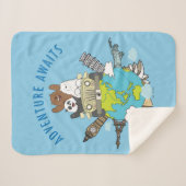 Wij zijn Beren - avontuurlijk wachten Sherpa Deken (Voorkant (horizontaal))