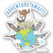 Wij zijn Beren - avontuurlijk wachten Sticker (Voorkant)