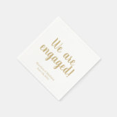 Wij zijn betrokken gouden aangepaste scriptnamen d servet (Hoek)