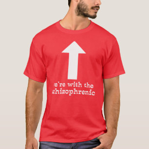 Wij zijn bij het schizofrene grappige T-shirt humo