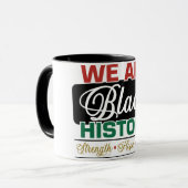 Wij zijn Black History Trots Juneteenth Mok (Voorkant links)