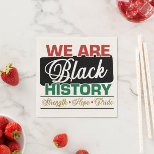 Wij zijn Black History Trots Juneteenth Servet