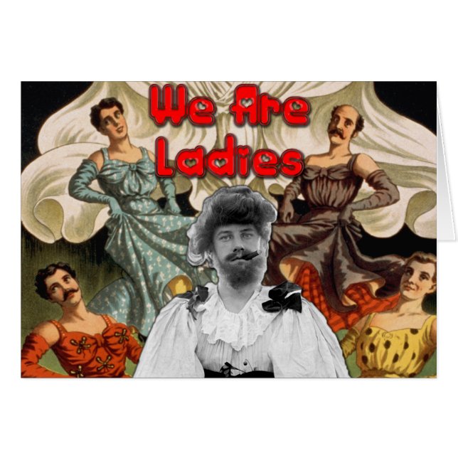 Wij zijn dames - groet/briefkaart (Voorkant Horizontaal)