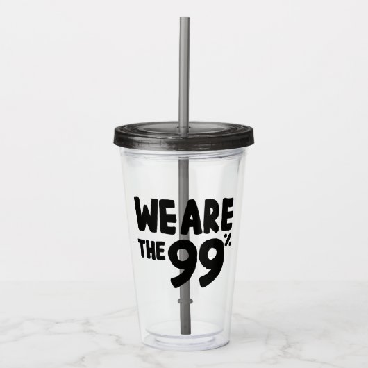Wij zijn de 99 procent acryl drinkbeker (Voorkant)