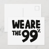 Wij zijn de 99 procent briefkaart (Voorkant / Achterkant)
