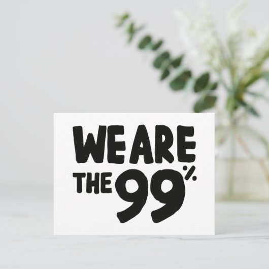 Wij zijn de 99 procent briefkaart (Staand voorkant)