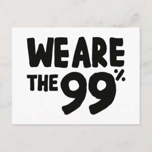 Wij zijn de 99 procent briefkaart