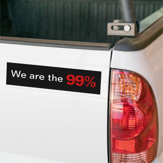 Wij zijn de 99 procent bumpersticker (Op Truck)