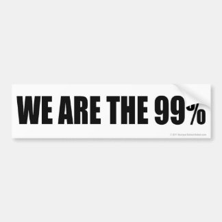 Wij zijn de 99 procent bumpersticker