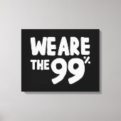 Wij zijn de 99 procent canvas afdruk (Voorkant)