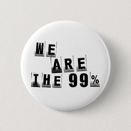 Wij zijn de 99 procent ronde button 5,7 cm (Voorkant)