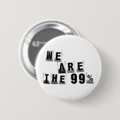 Wij zijn de 99 procent ronde button 5,7 cm (Voorkant /achterkant)