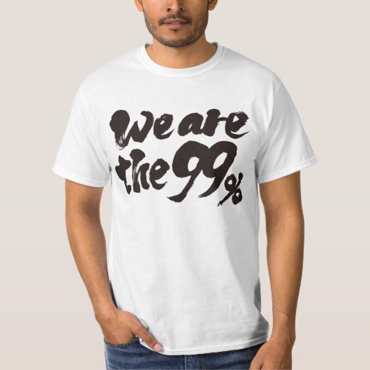 Wij zijn de 99 procent t-shirt (Voorkant)