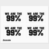 WIJ ZIJN DE 99% RECHTHOEKIGE STICKER (Vel)