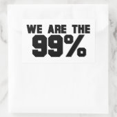 WIJ ZIJN DE 99% RECHTHOEKIGE STICKER (Tas)
