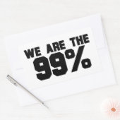 WIJ ZIJN DE 99% RECHTHOEKIGE STICKER (Envelop)