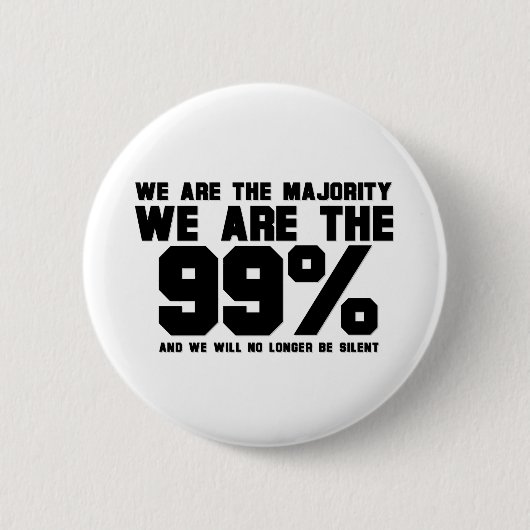 WIJ ZIJN DE 99% RONDE BUTTON 5,7 CM (Voorkant)