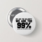 WIJ ZIJN DE 99% RONDE BUTTON 5,7 CM (Voorkant /achterkant)