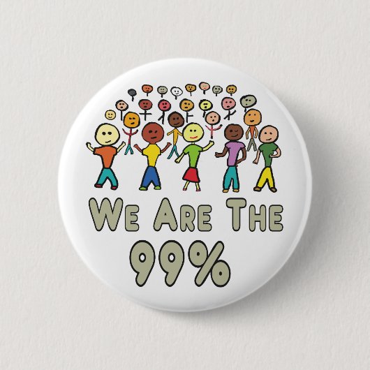 Wij zijn de 99% ronde button 5,7 cm (Voorkant)