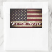 Wij zijn de Amerikaanse vlag Rechthoekige Sticker (Tas)