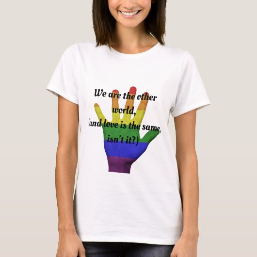 Wij zijn de andere wereld t-shirt (Voorkant)