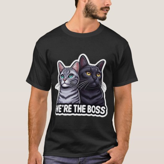 Wij zijn de baas katten t-shirt (Voorkant)