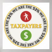 Wij zijn de belastingbetalers van 53 procent poster (Voorkant)