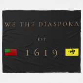 Wij zijn de diaspora fleece deken (Voorkant (Horizontaal))