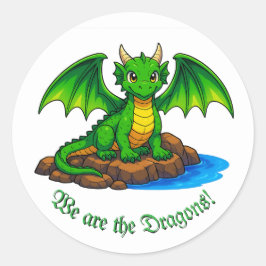 Wij zijn de draken ronde sticker