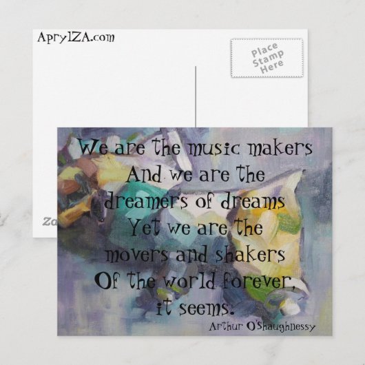 Wij zijn de dromers van dromen briefkaart (Voorkant / Achterkant)