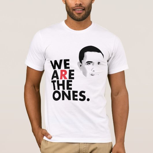 WIJ ZIJN DE ENE - Barack Obama T-shirt (Voorkant)
