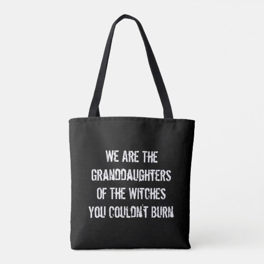 Wij zijn de grootdochters van de heksen tote bag (Achterkant)