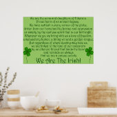 Wij zijn de Ieren! Poster afdrukken (Keuken)