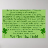 Wij zijn de Ieren! Poster afdrukken (Voorkant)