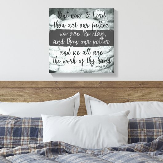 Wij zijn de Klaar; Gij maakt de Manuscript van de  Canvas Afdruk (Insitu (Slaapkamer))