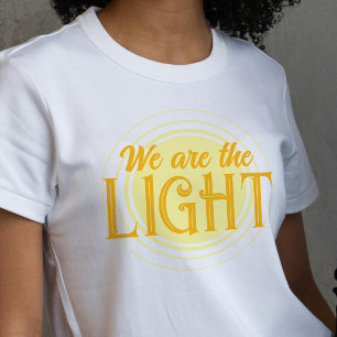 Wij zijn de lichte oranje en gele zon t-shirt