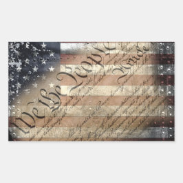 Wij zijn de mensen Amerikaanse vlag Sticker