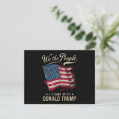 Wij zijn de mensen die ik sta met Donald Trump Briefkaart (Staand voorkant)