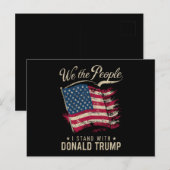 Wij zijn de mensen die ik sta met Donald Trump Briefkaart (Voorkant / Achterkant)