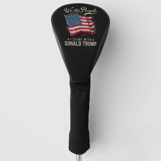 Wij zijn de mensen die ik sta met Donald Trump  Golfheadcover (Voorkant)