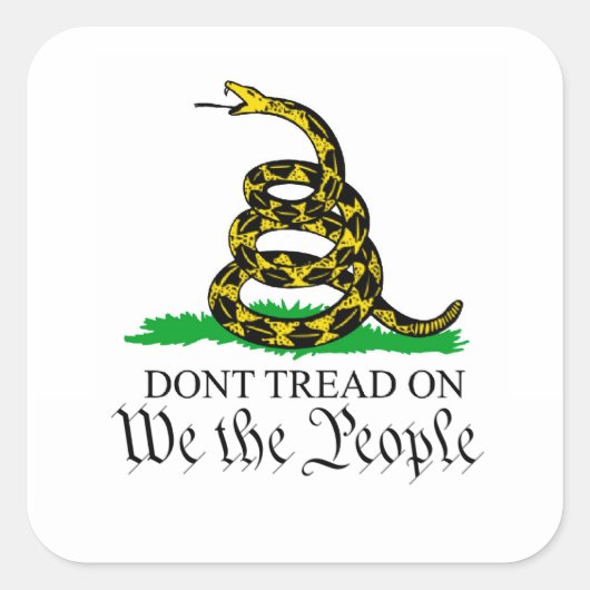 Wij zijn de mensen Gadsden Flag Sticker (Voorkant)