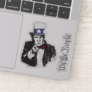 Wij zijn de mensen MAGA Trump Uncle Sam Ik wil je Sticker