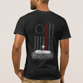 WIJ ZIJN DE MENSEN RODE LIJN AMERIKAANSE VLAG T-SHIRT