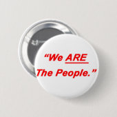 Wij zijn de mensen ronde button 5,7 cm (Voorkant /achterkant)