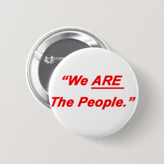 Wij zijn de mensen ronde button 5,7 cm (Voorkant /achterkant)