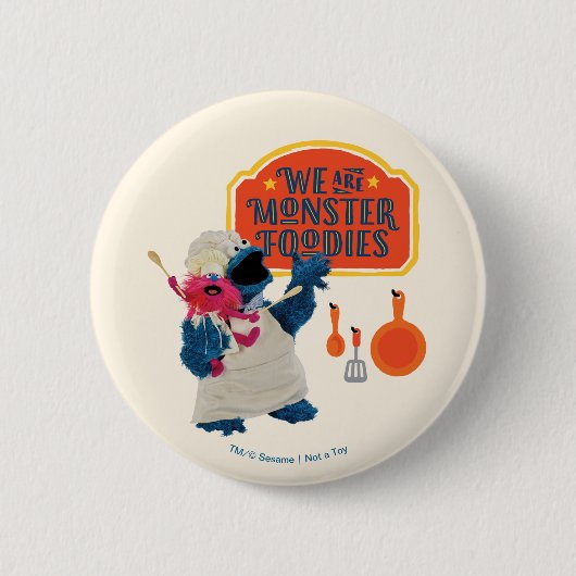 Wij zijn de Monster Foodies Ronde Button 5,7 Cm (Voorkant)