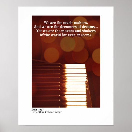 Wij zijn de muziekmakers die een O'Shaughnessy cit Poster (Voorkant)