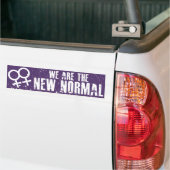 Wij zijn de nieuwe normale lesbische Bumpersticker (Op Truck)